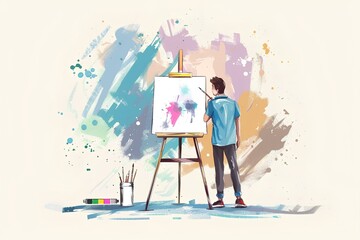 artist at work
