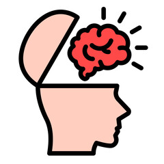 Open Mind  Icon Element For Design	