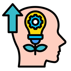 Growth Mindset  Icon Element For Design	