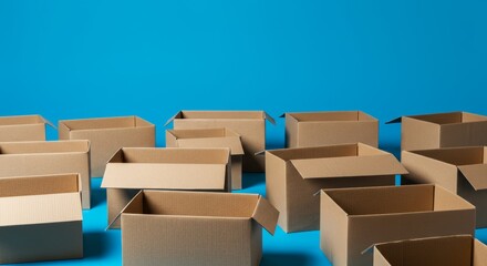 Stacked Cardboard Boxes