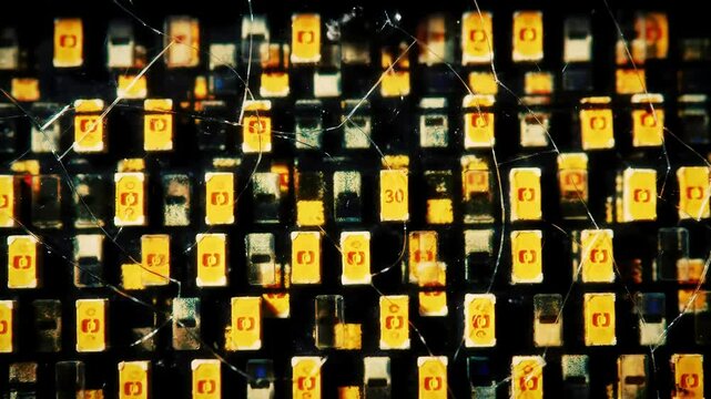 Close-up of Circuit Board Components
