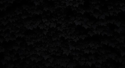 Dark Foliage Background with Ivy and Leaves - Nature Texture Backdrop