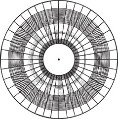 Naklejka premium circular displays concentric lines radiating outward from a central point.