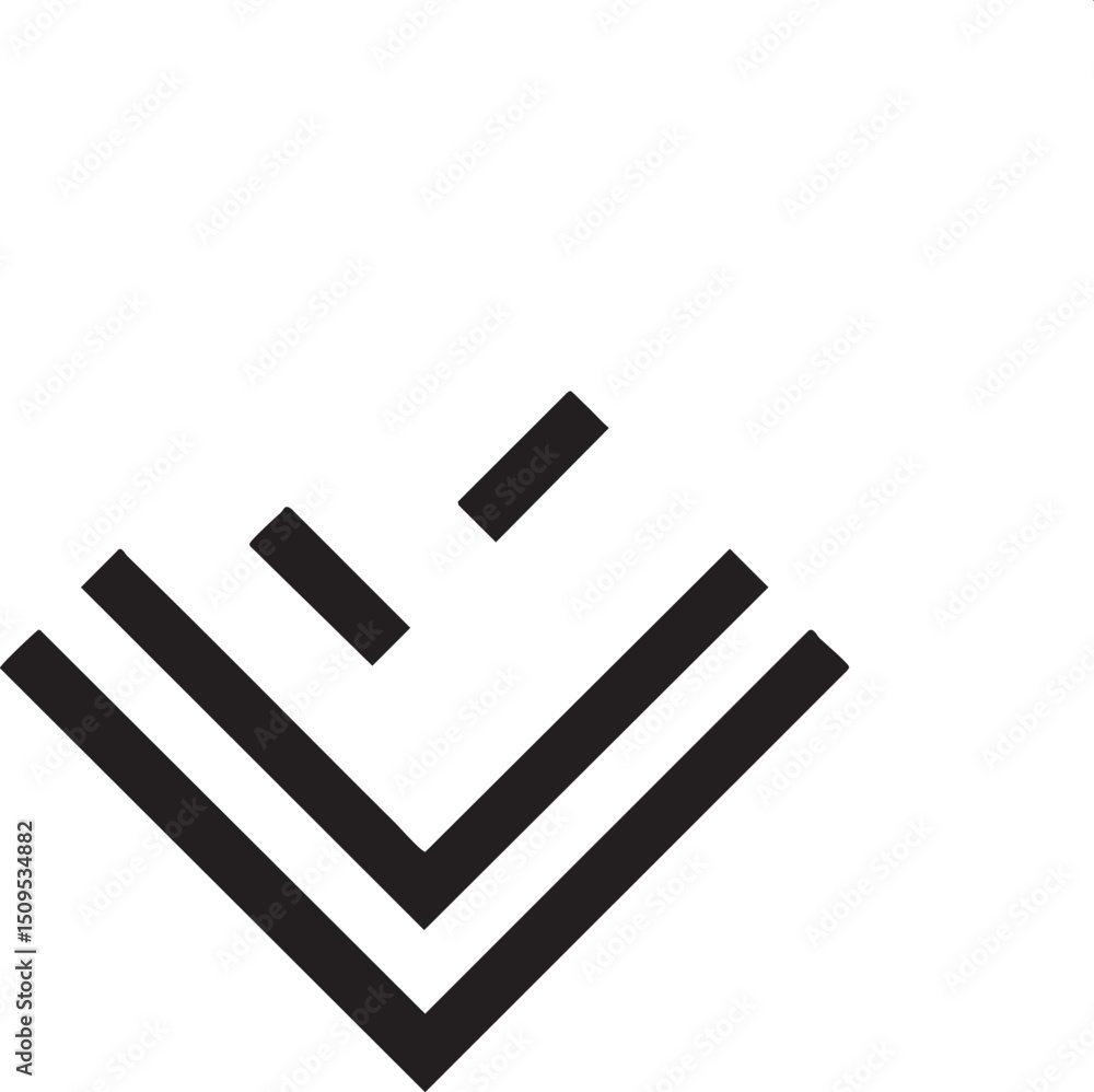 Poster geometric shapes overlap to form a diagonal .