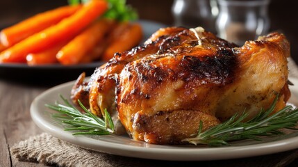 Juicy Roasted Chicken with Crispy Skin A Golden Brown Delight