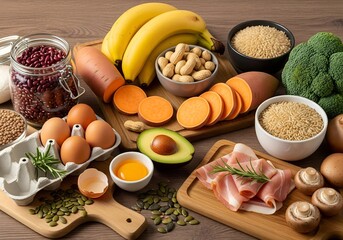 Healthy Whole Foods Still Life