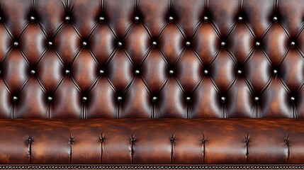 Brown Leather Chesterfield Sofa Texture Background