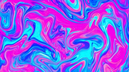 Abstract Pink Blue Swirl Liquid Marble Texture Background