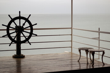 Beach landscapes in summer. Ballenita Beach in the province of Santa Elena, Ecuador. You can see...