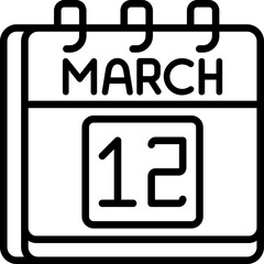 March 12 Icon