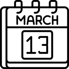 March 13 Icon