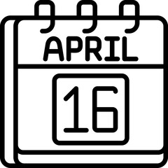 April 16 Icon