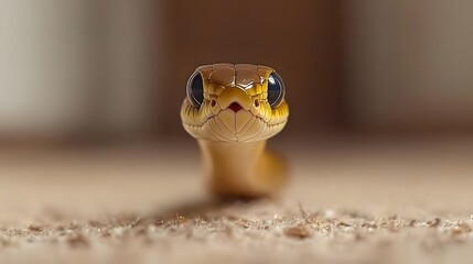 Close Up Adorable Baby Snake Reptile Wildlife Photography