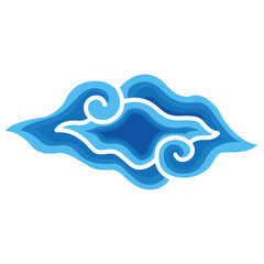 Batik Mega Mendung Illustration