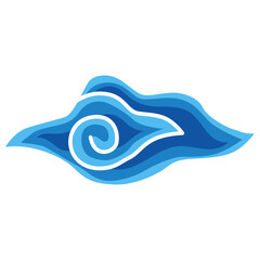 Batik Mega Mendung Illustration