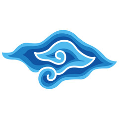 Batik Mega Mendung Illustration