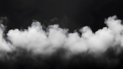 Dramatic Monochrome Cloud Formation Background Image
