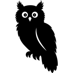 Obraz premium Owl Silhouette Illustration