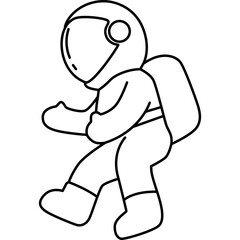 Space and Planet Line Art