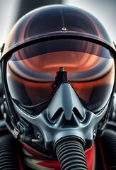 Fototapeta premium helmet and goggles on a motorcycle