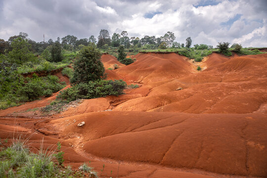 Dunas rojas en Amealco de Bonfil, Quer&eacute;taro