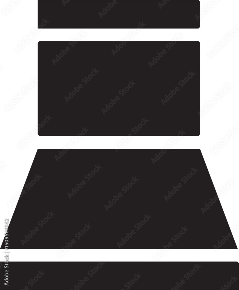 Aufkleber simple rectangular window sits atop a dark surface.