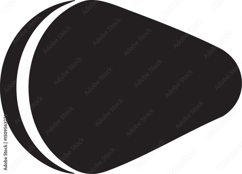 Poster smooth rounded shape transitions from dark to light.