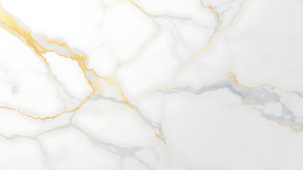 Elegant White and Gold Marble Texture High-Resolution Background Image