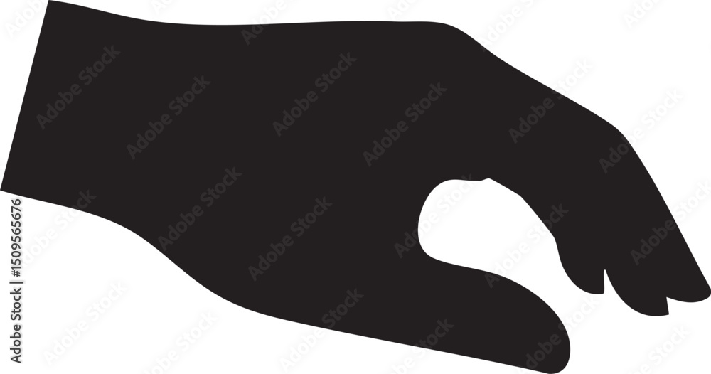Poster hand gently interacts with a computer mouse.