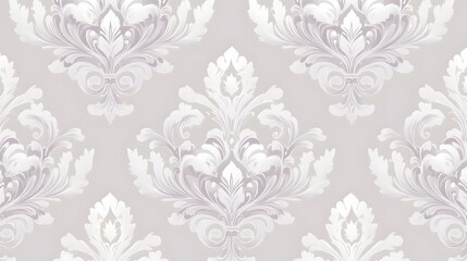 Elegant Damask Seamless Pattern Design Wallpaper Background
