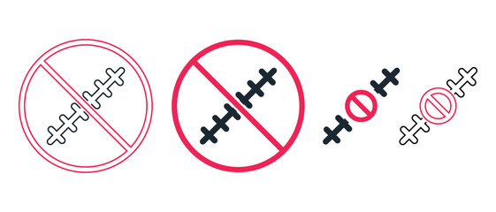 No scars icon. Illustration vector