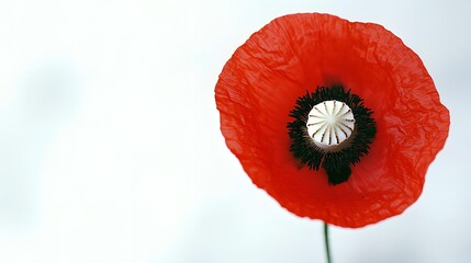 Red Poppy Flower Close Up Macro Photography