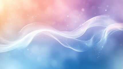 Pastel Dream: Abstract Wave of Serenity