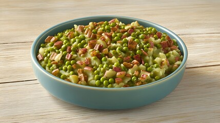 Delicious Mashed Potatoes with Peas and Roasted Potatoes