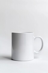 Obraz premium Blank white mug, simple and clean