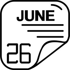 June 26 Calender Icon