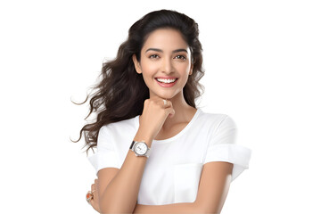 The Serene Beauty Of Fresh Skin Illuminating A Woman Confident And Graceful Presence