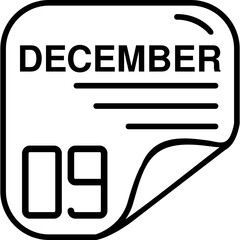 December 9 Calender Icon