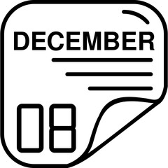 December 8 Calender Icon