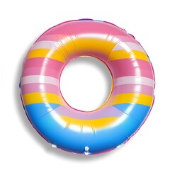 Obraz premium Swimming float on white background