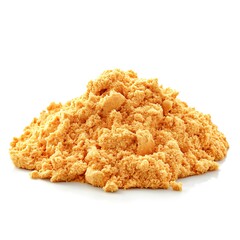 Fototapeta premium Turmeric powder pile isolated on white background