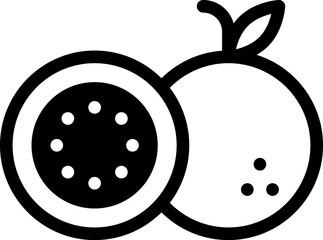 Freshly Picked Passion Fruit and Quince on White Background