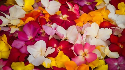 Vibrant Colorful Flower Petals Background Texture