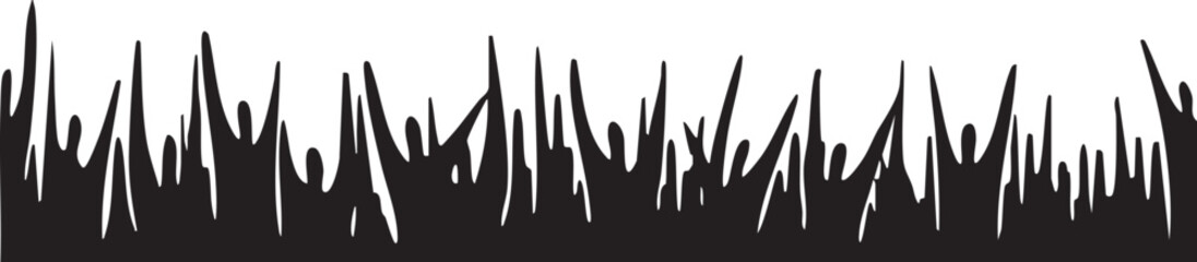 Obraz premium stark white separates a dark silhouette of grass blades.