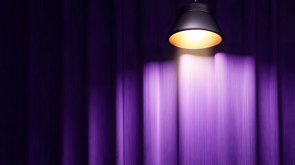 Purple Curtain Spotlight Dramatic Lighting Backdrop