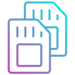 Obraz premium Sim Cards Icon