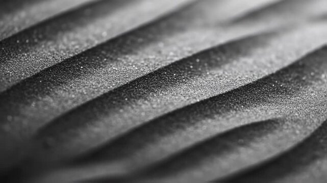 Ripples in Sand: Abstract Black and White Dune Texture