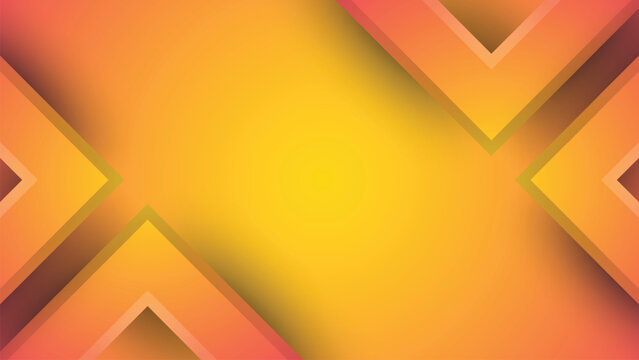 Abstract Orange and Yellow Triangular Geometric Background