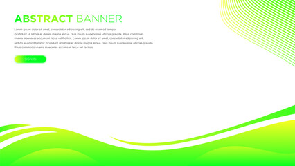 Modern green wave abstract background for your business