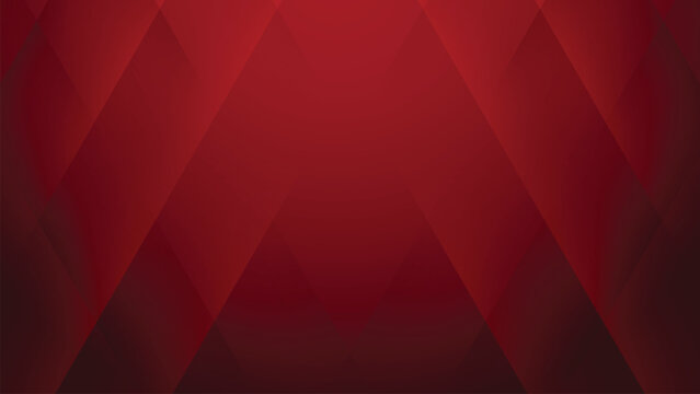Abstract Red Triangles Geometric Background